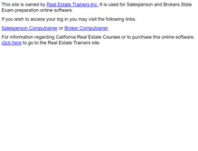 Tablet Screenshot of californiarealestatecourses.com